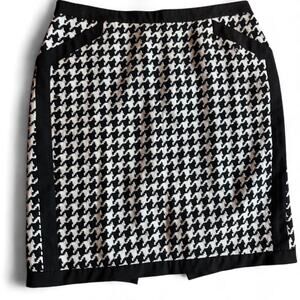 Spencer tylar wool blend houndstooth mini skirt